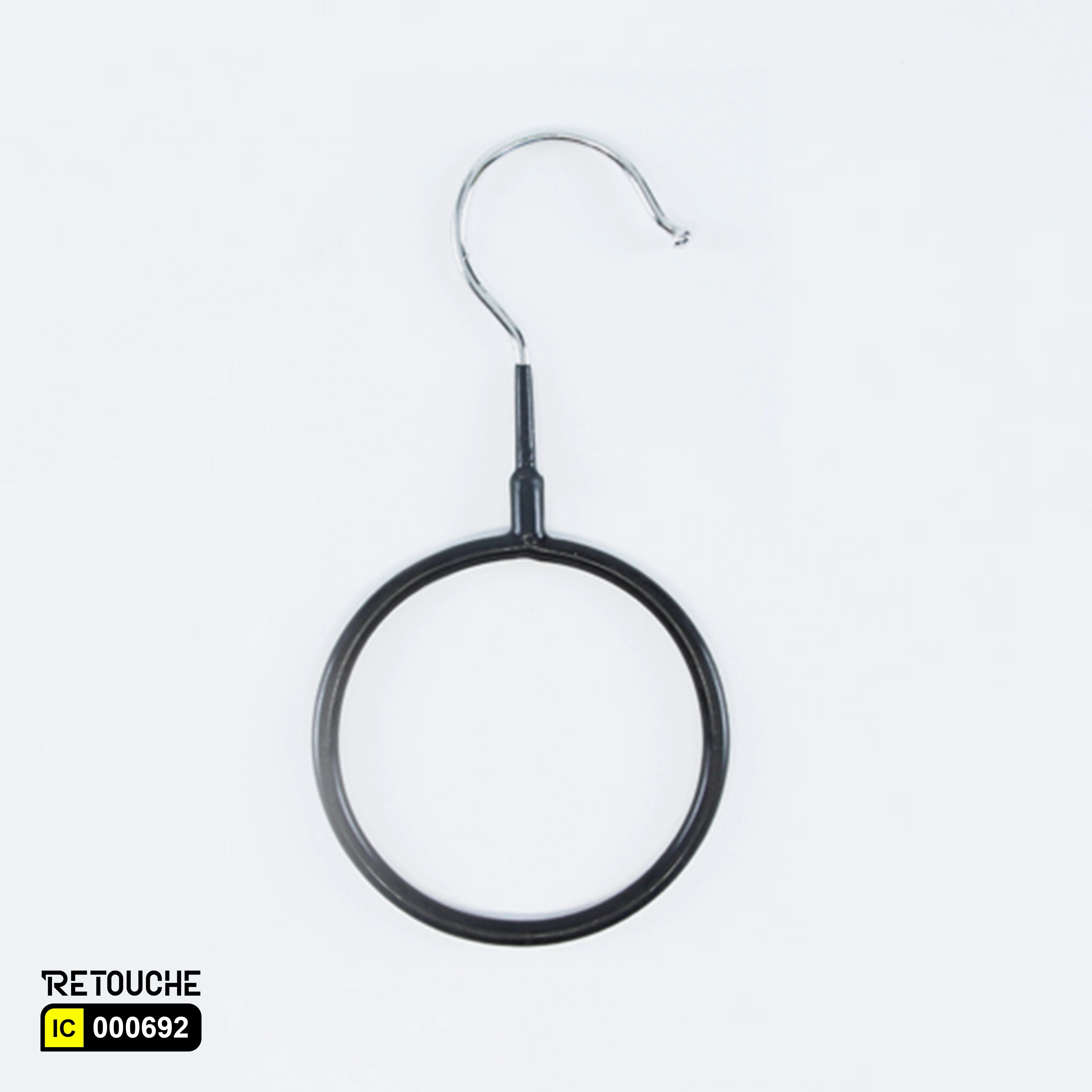 Round hanger small black, Small black hanger, Black round hanger
Compact accessory hanger, Durable round hanger, Lightweight garment hanger, Minimalist black hanger, Space-saving round hanger
Retail display hanger, Modern black hanger