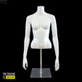 Female Mannequin, Bust, Upper Half-Body on Metal Base (Hw-104Hl) - Retouche Hub General Trading LLC®
