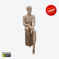 Female Mannequin, Setting Pose, Full Body, Facial Features, Skin Color Female Mannequin