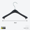 Plastic Hanger w/o. bar (PL-432 Black) Clothes Hangers