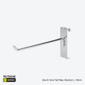 Single Prong Display Hook for Gridwall Panel, Metal ,Chrome Grid Panels & Accessories