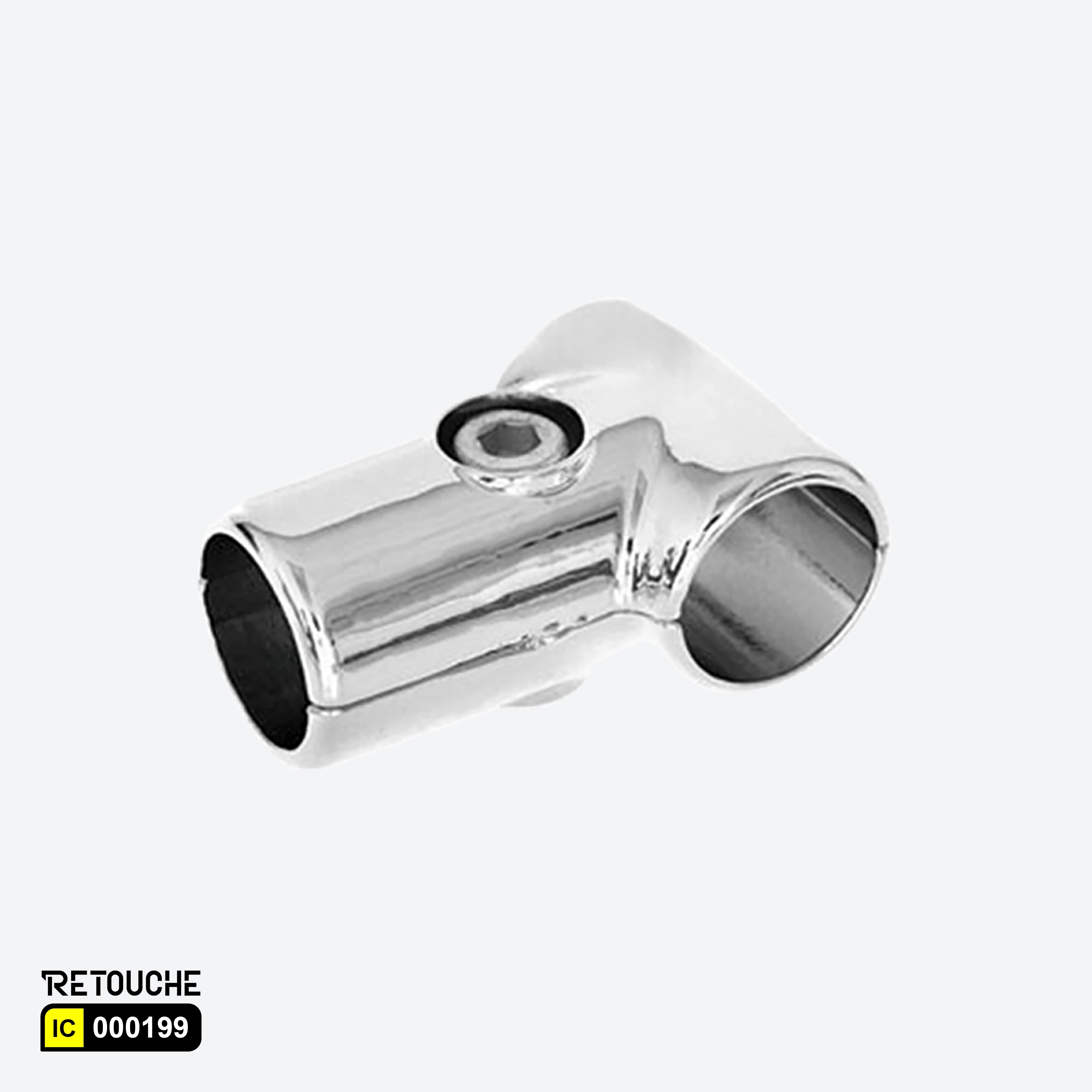 Tube Connector, Fit for 25mm Round tube ,Metal, Chrome