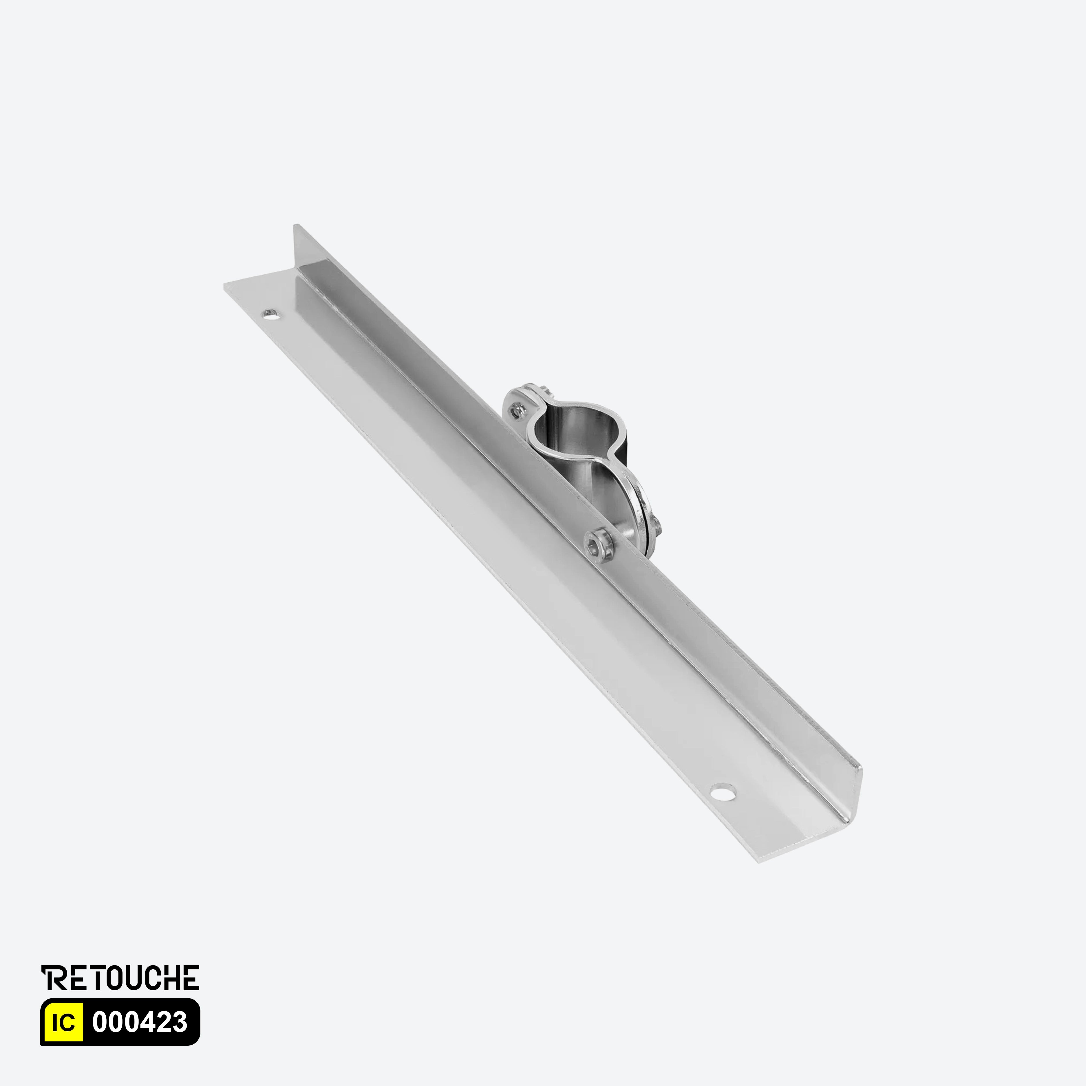 Single-sided Shelf bracket, Fit for Ø : 25mm Round tube, Metal, Chrome Finish