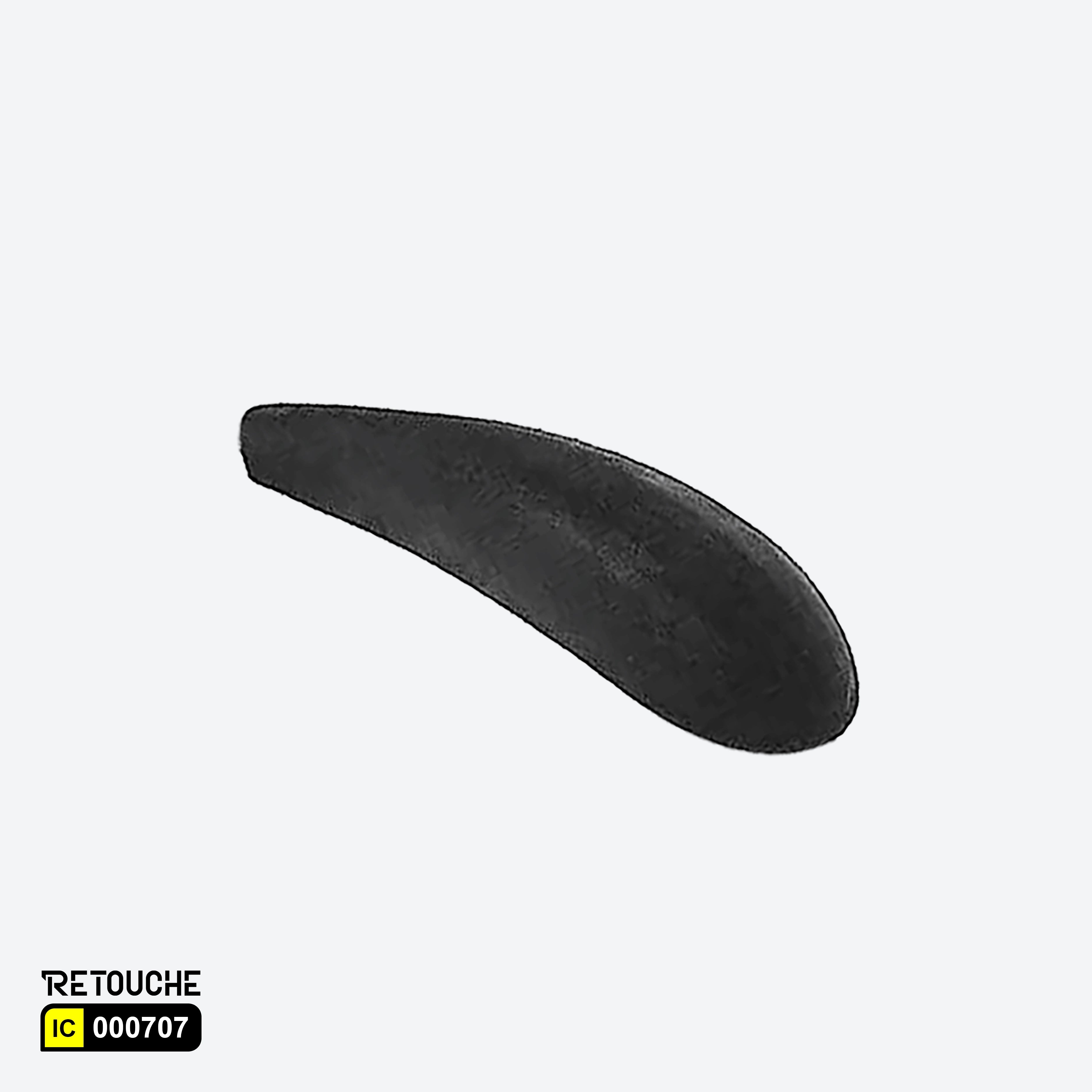 Shoulder Form (Pad) for Clothes Hanger, Velvet, Black Color