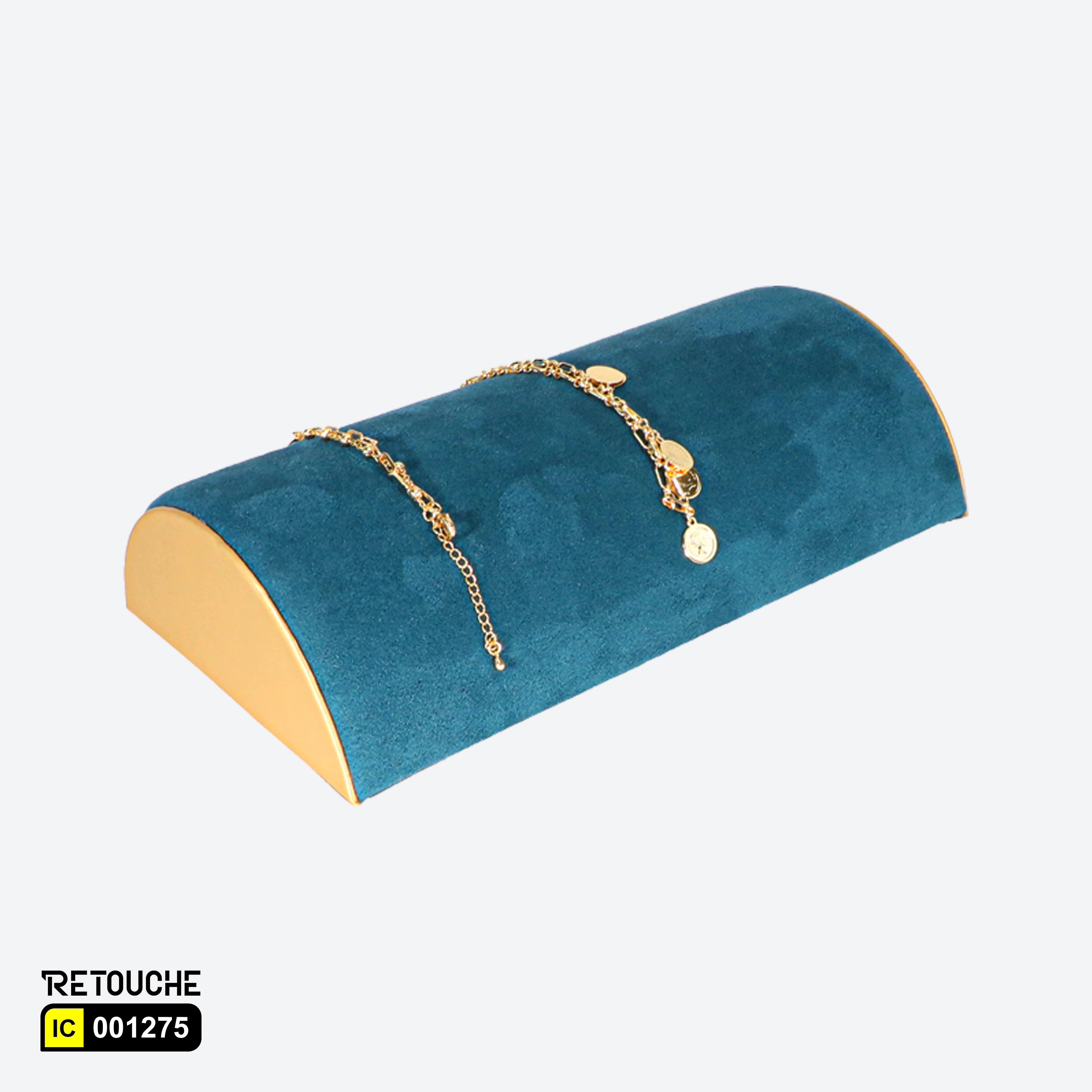 Jewelry Display Stand, Green Velvet