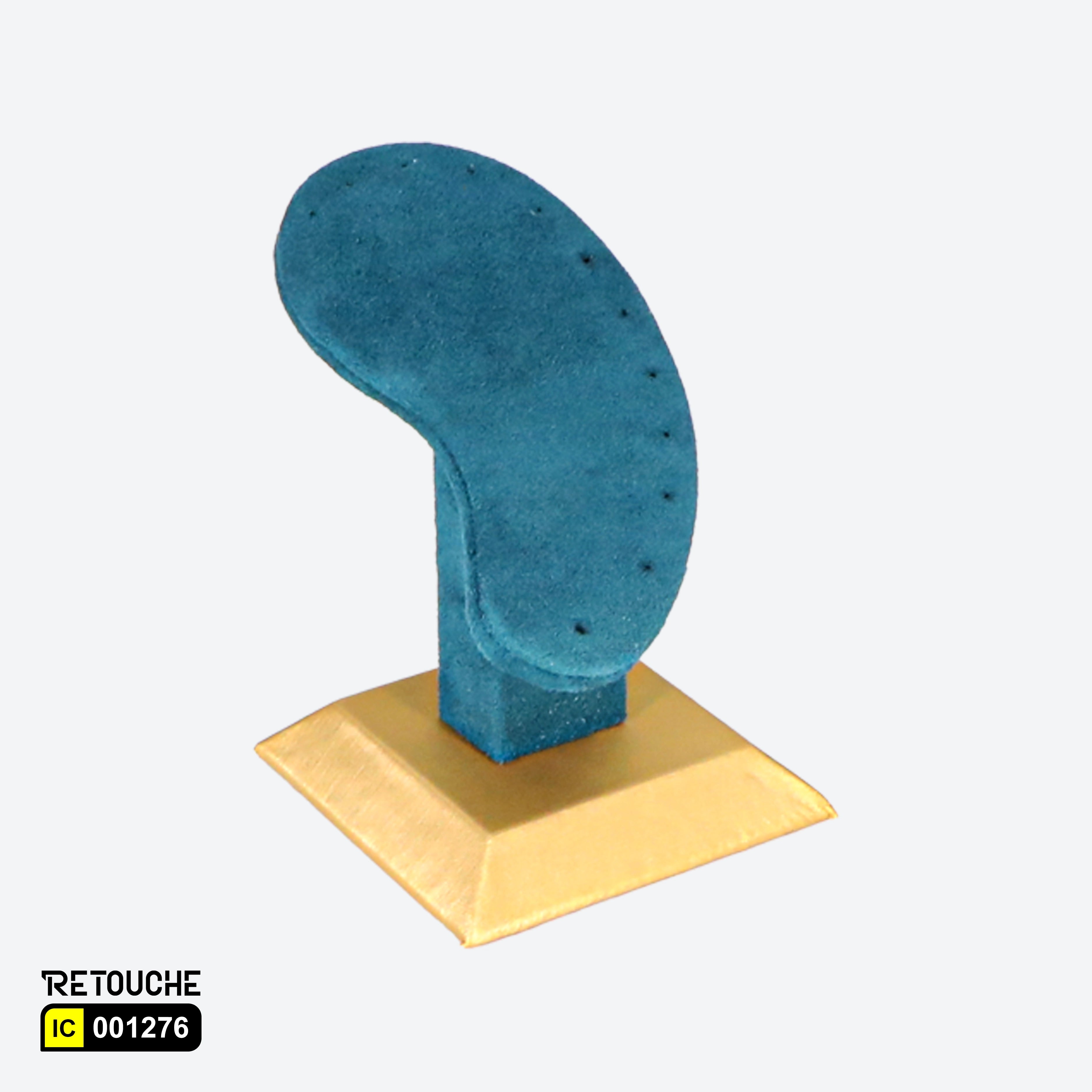 Jewelry Earring Display Stand, Green Velvet