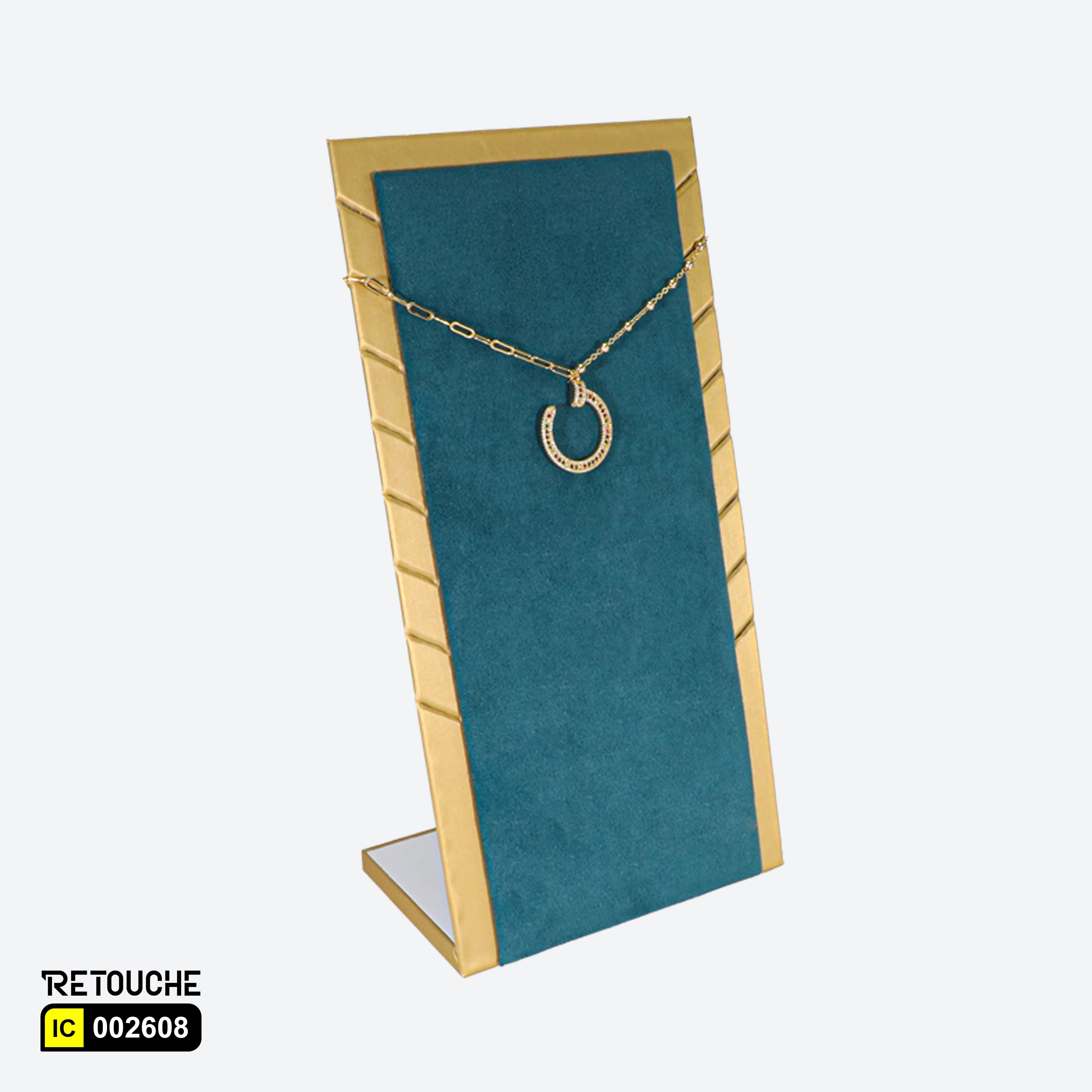 Jewelry Display Stand, Green Velvet