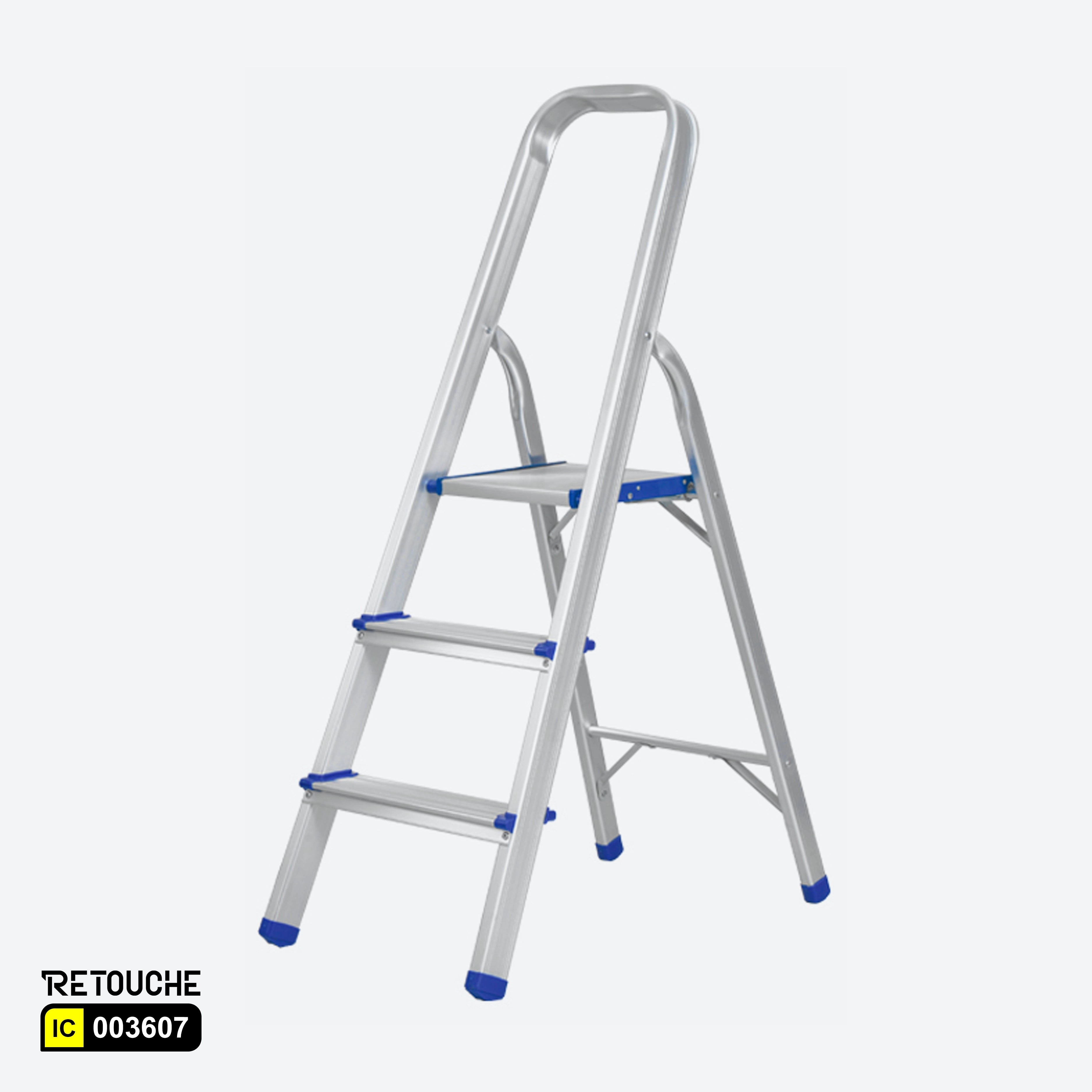 Ladder, 3-Steps, Foldable, Aluminum