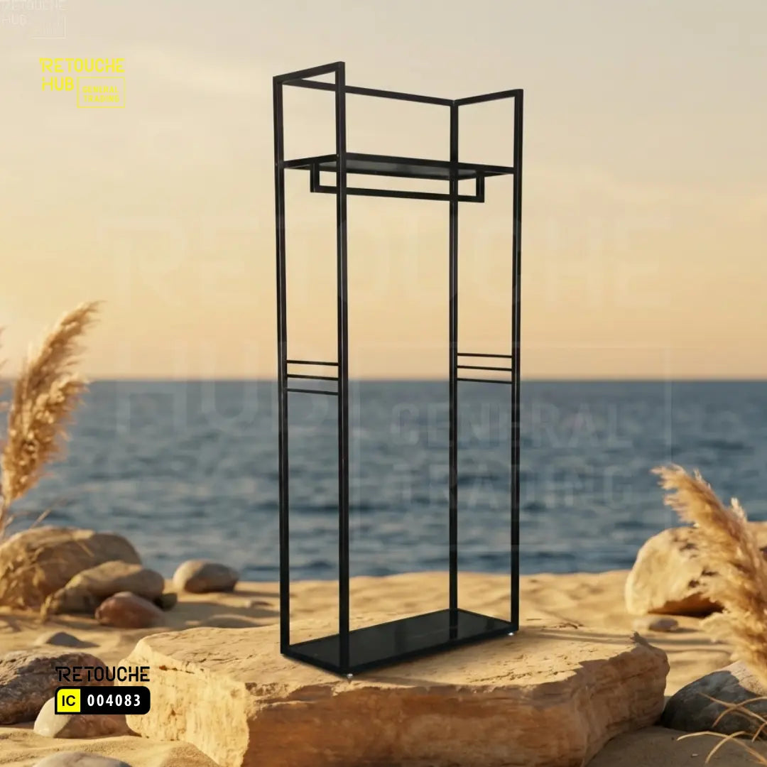 Display Hanging Stand with Top Shelves