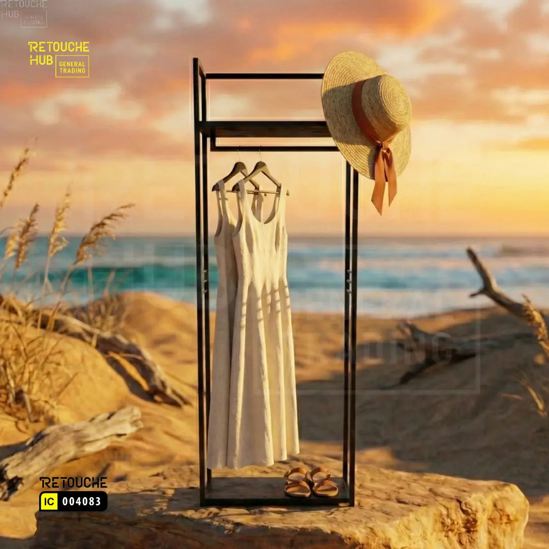 Display Hanging Stand with Top Shelves