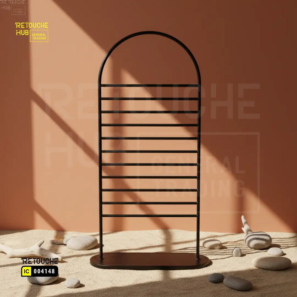 Scarf & Hijab Display Stand | Gold - Black