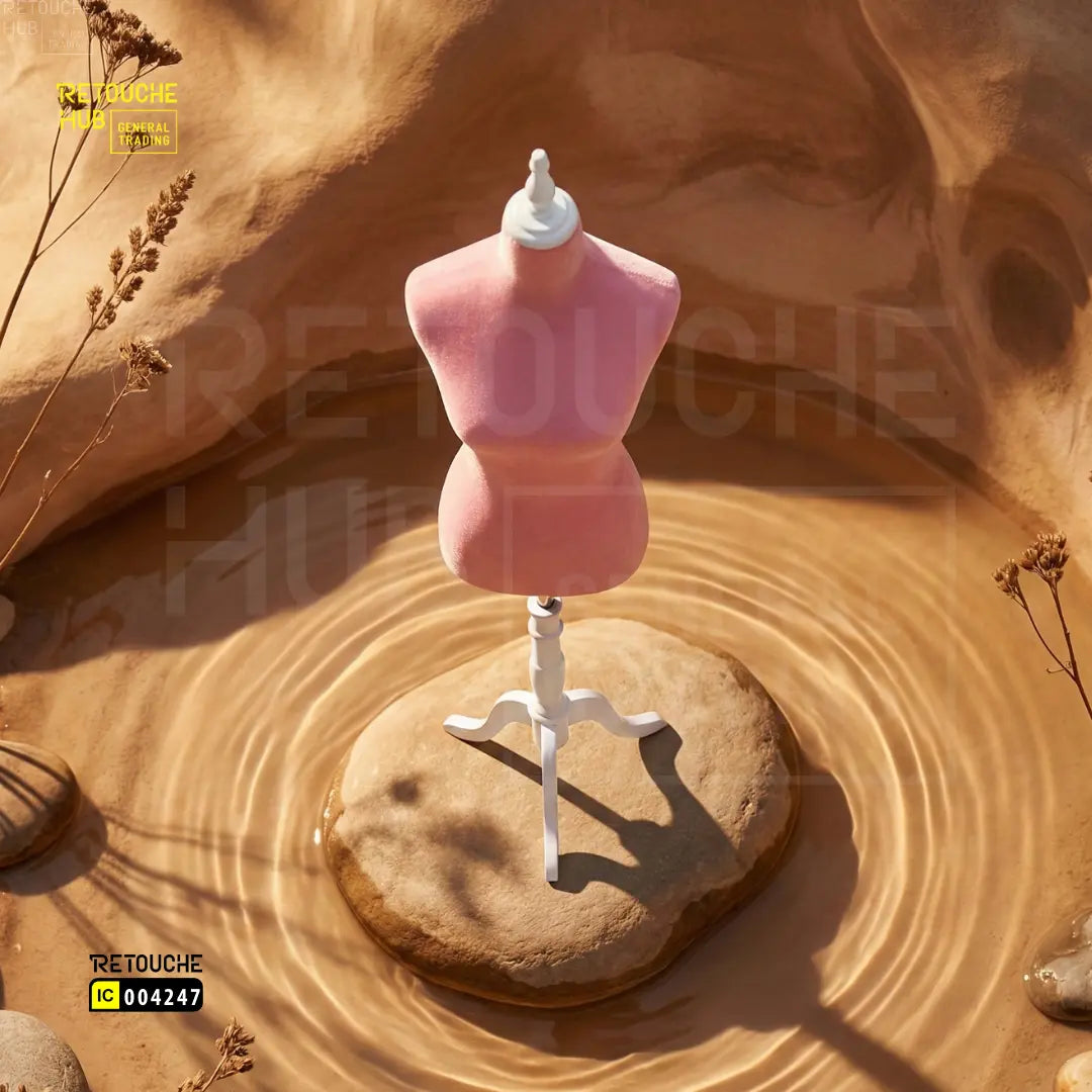 Female Mannequin, Bust, Half-Body on Tripod, Pink