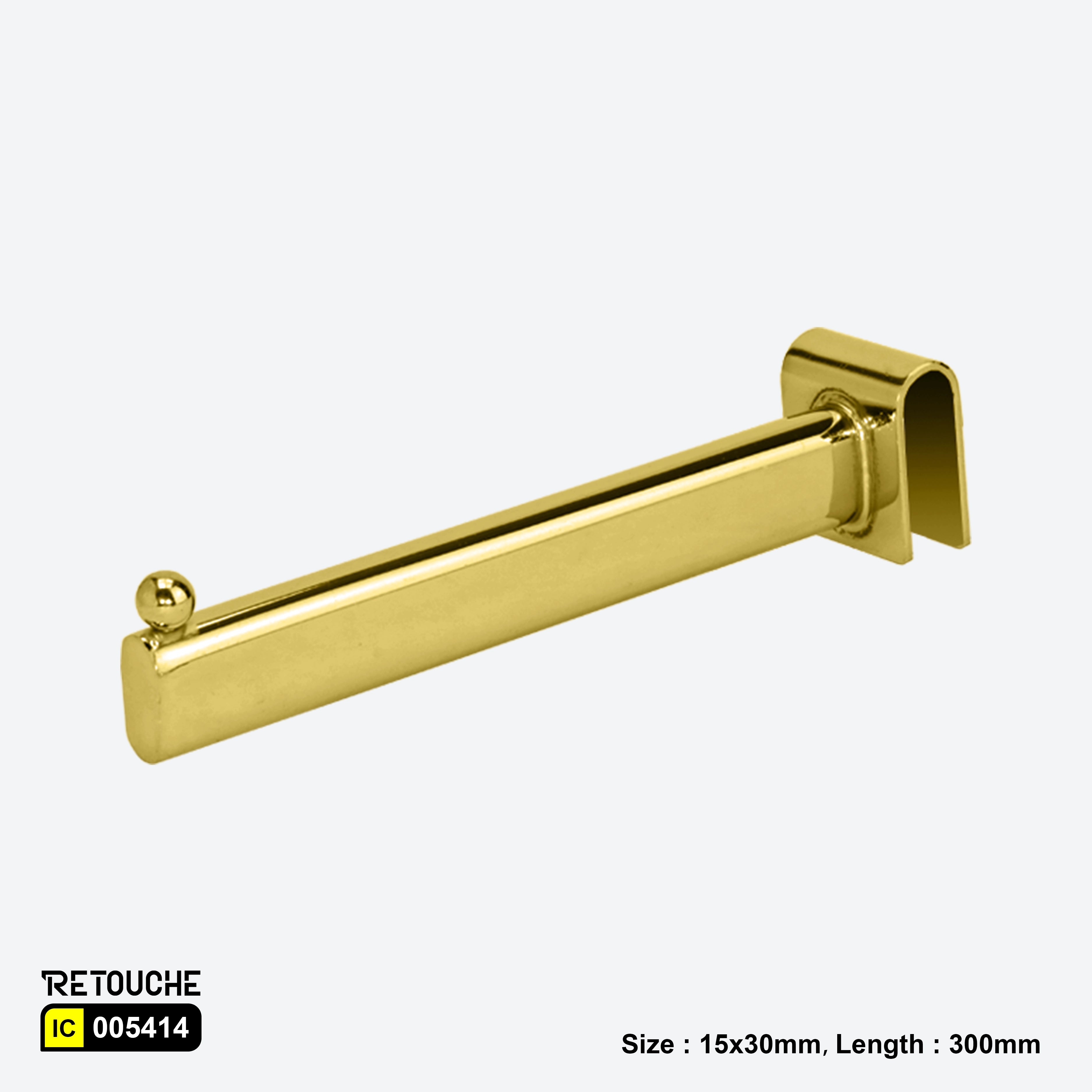 Display hook for oval crossbar, Golden metal display hook
Retail display hook with bead, Durable metal display hook
Elegant display hook for stores, Bead design display hook
Oval crossbar compatible hook, Stylish retail display accessories
Metal display hook for merchandising, Easy-to-use display hook
