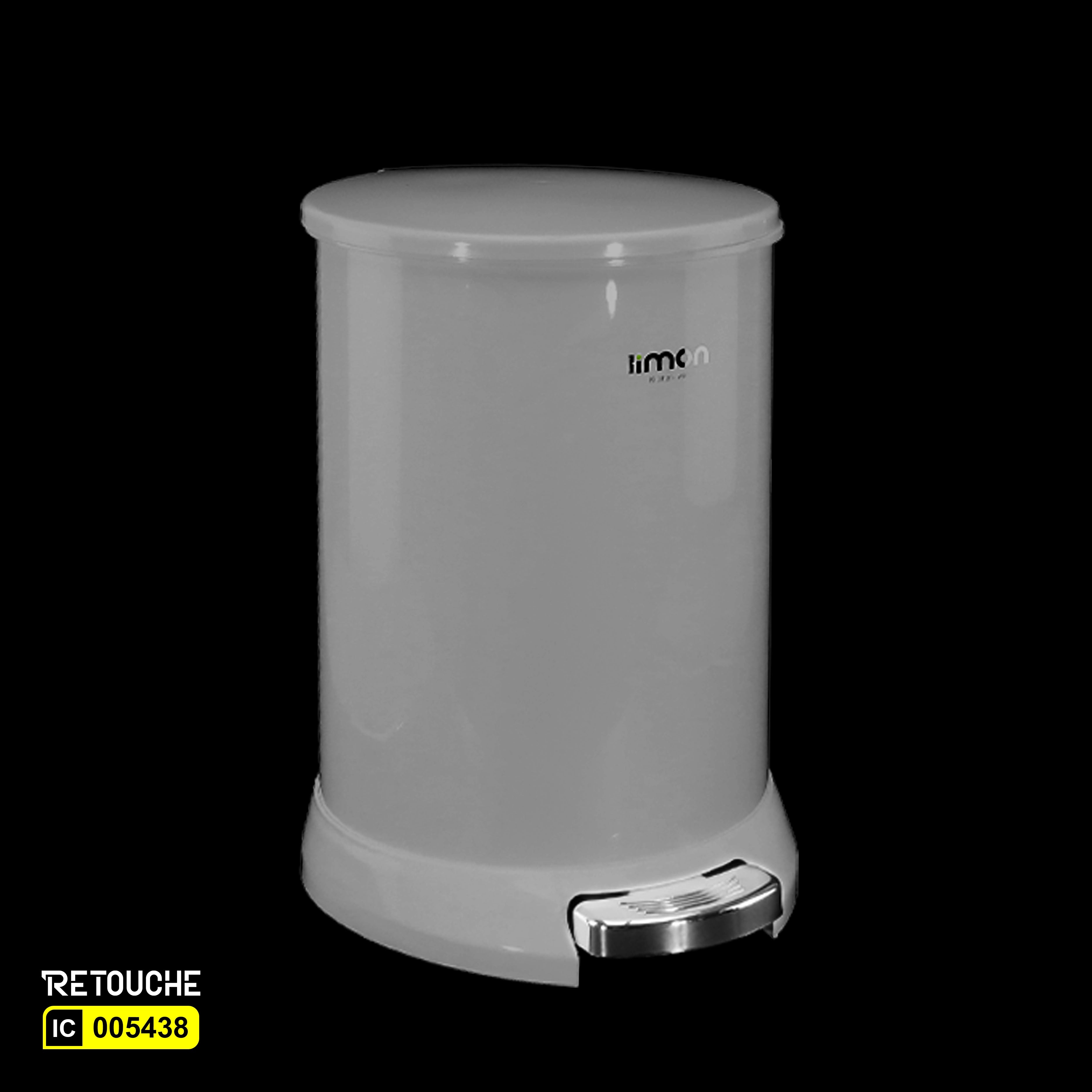 Round Dustbin, Grey color, Capacity 20 Liters