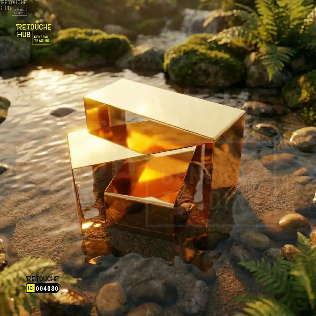 3 Gold Countertop Display Risers for Shoes | Handbags | Purses | Perfumes Retouche Hub General Trading L.L.C