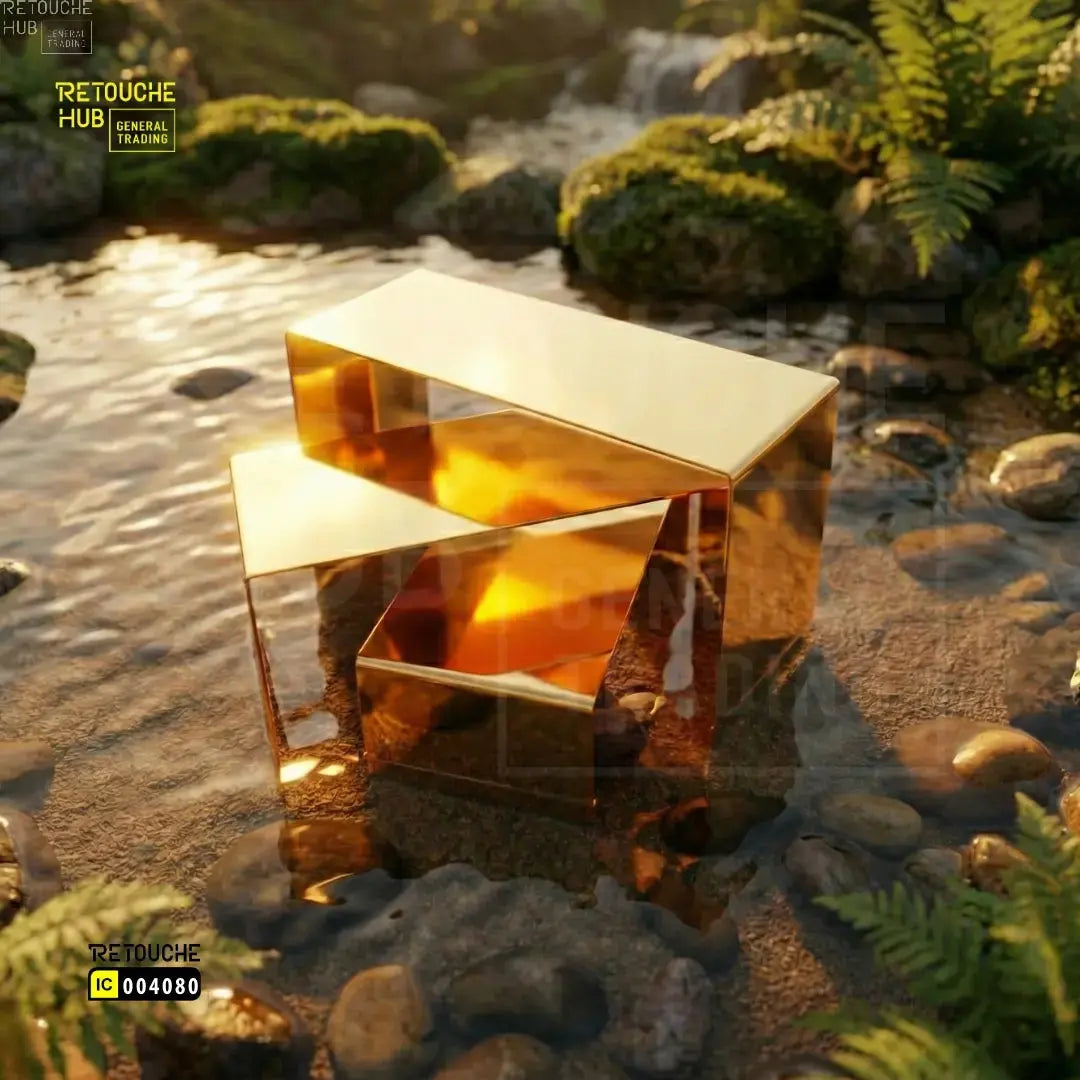 3 Gold Countertop Display Risers for Shoes | Handbags | Purses | Perfumes Retouche Hub General Trading L.L.C