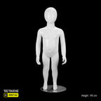 89 cm Egg-Face Toddler Mannequin - White Glossy Finish Children Mannequin