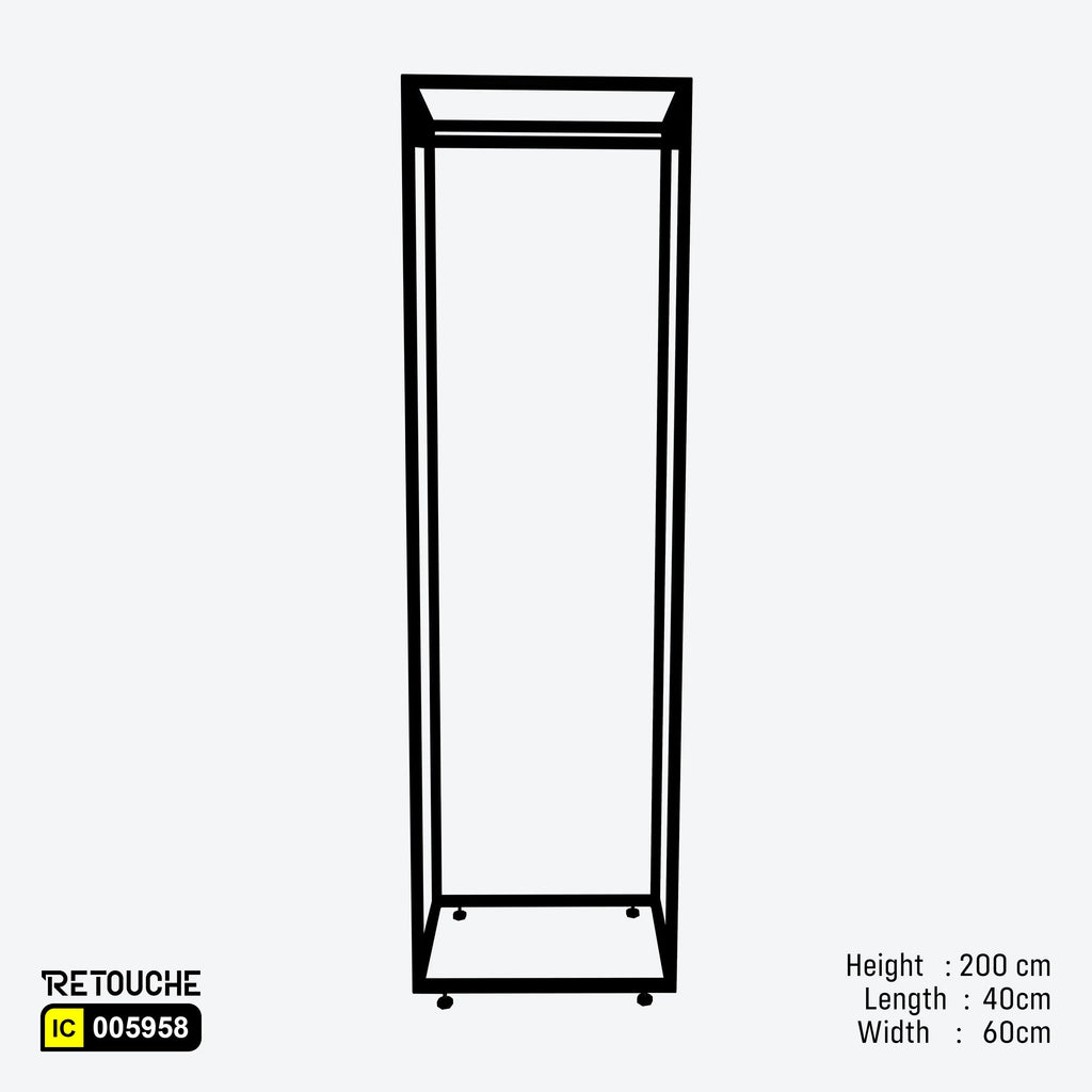 Clothes rack stand, Metal clothes rack, Single hanging bar
Black clothes rack, Clothes rack organizer, Wardrobe storage solution
Clothing display rack, Garment rack, Home clothes rack, Metal storage rack