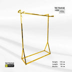 Clothes Hanging  Stand | Gold Metal | Modern & Durable Retouche Hub General Trading L.L.C