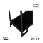 Clothes Stand | Gold Metal Stand With Hanging Bar With  Black Shelf | Modern & Durable Retouche Hub General Trading L.L.C