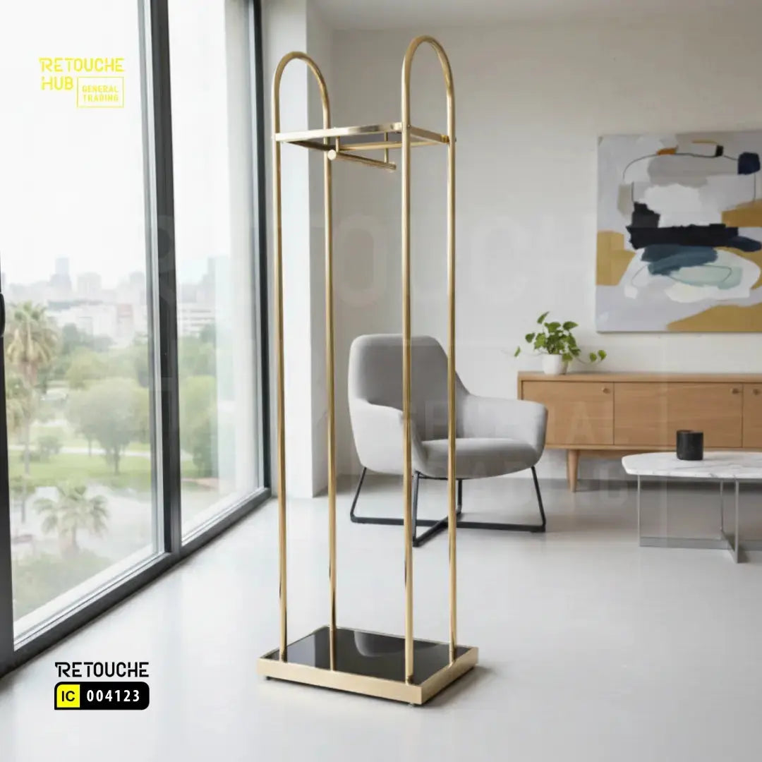 Clothing Display Stand With Top Shelf Retouche Hub General Trading L.L.C