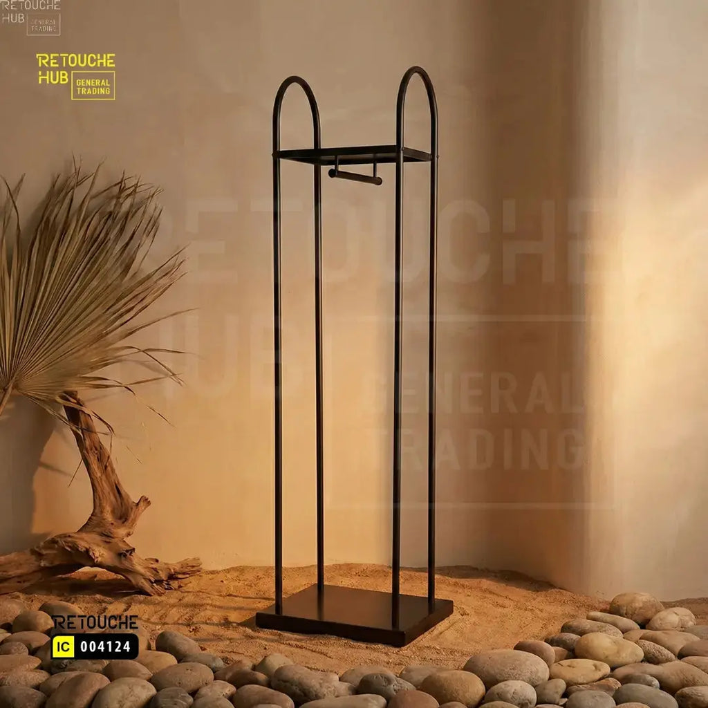 Clothing Display Stand With Top Shelf Retouche Hub General Trading L.L.C