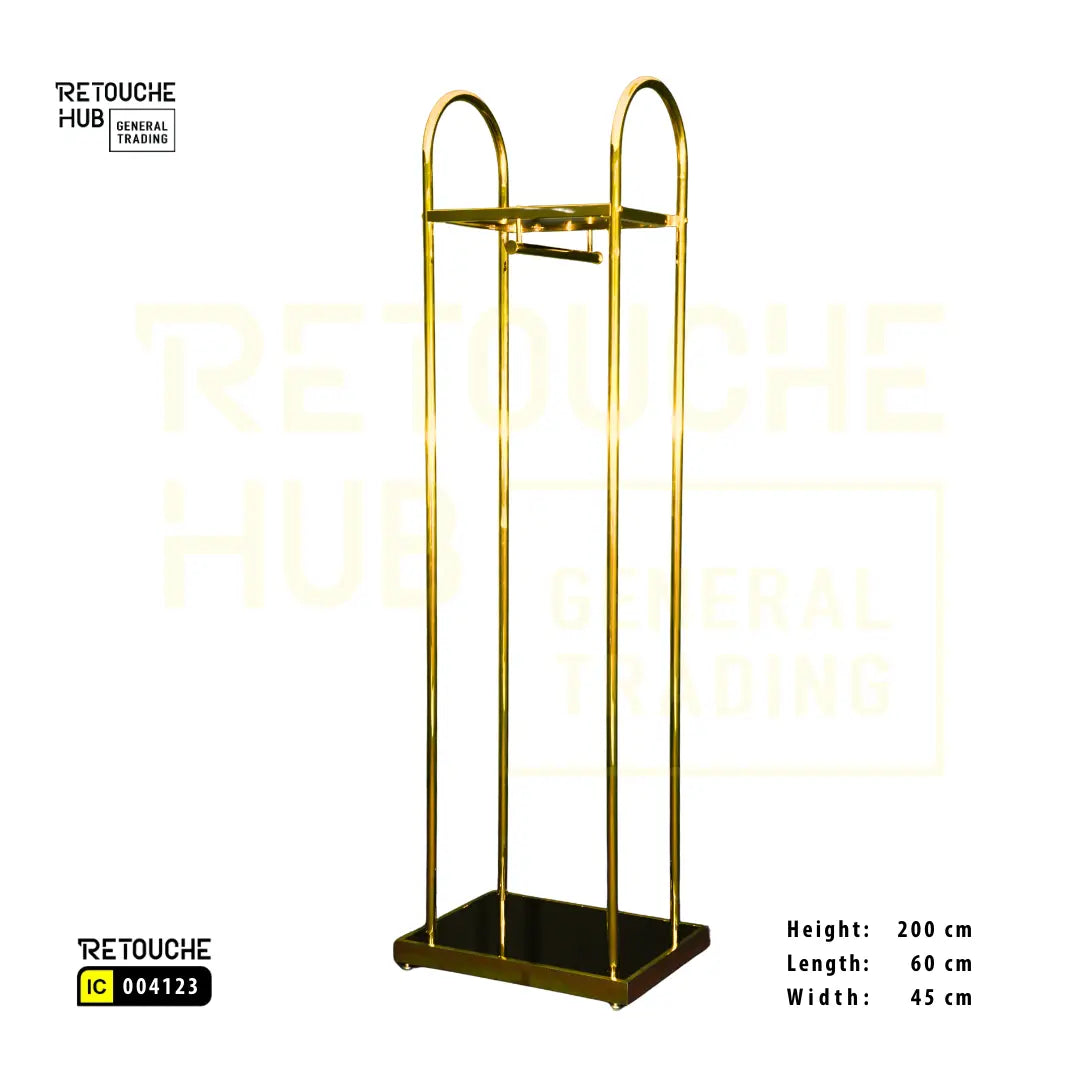 Clothing Display Stand With Top Shelf Retouche Hub General Trading L.L.C