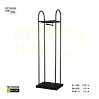 Clothing Display Stand With Top Shelf Retouche Hub General Trading L.L.C