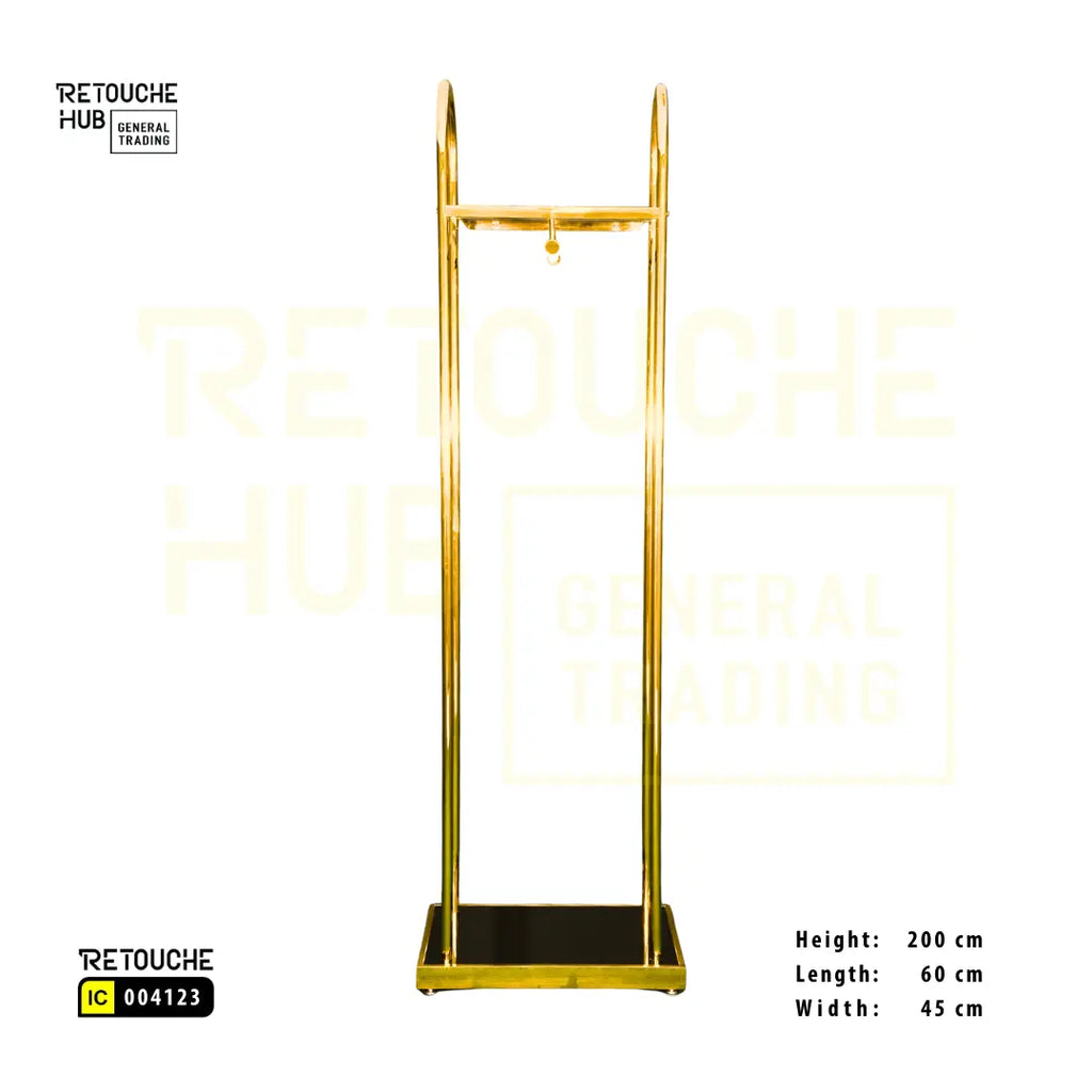 Clothing Display Stand With Top Shelf Retouche Hub General Trading L.L.C