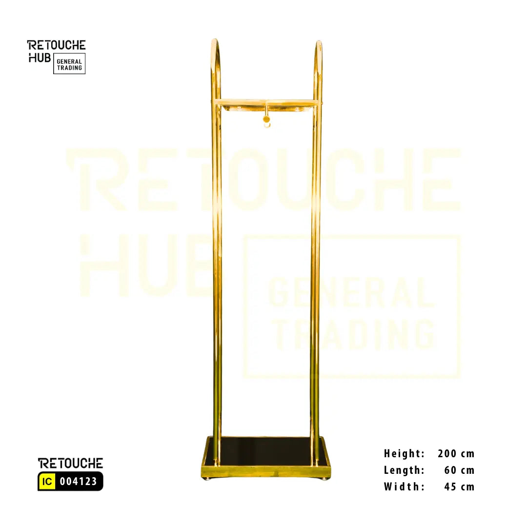 Clothing Display Stand With Top Shelf Retouche Hub General Trading L.L.C