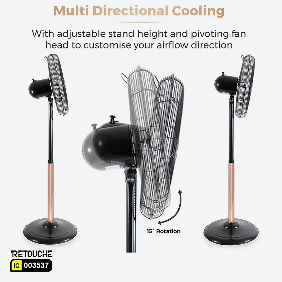 16-inch stand fan, remote control fan, adjustable height fan
oscillating floor fan, 3-speed cooling fan, energy-efficient floor fan
quiet stand fan for home, cooling fan with timer, multi-mode fan settings, durable metal blade fan