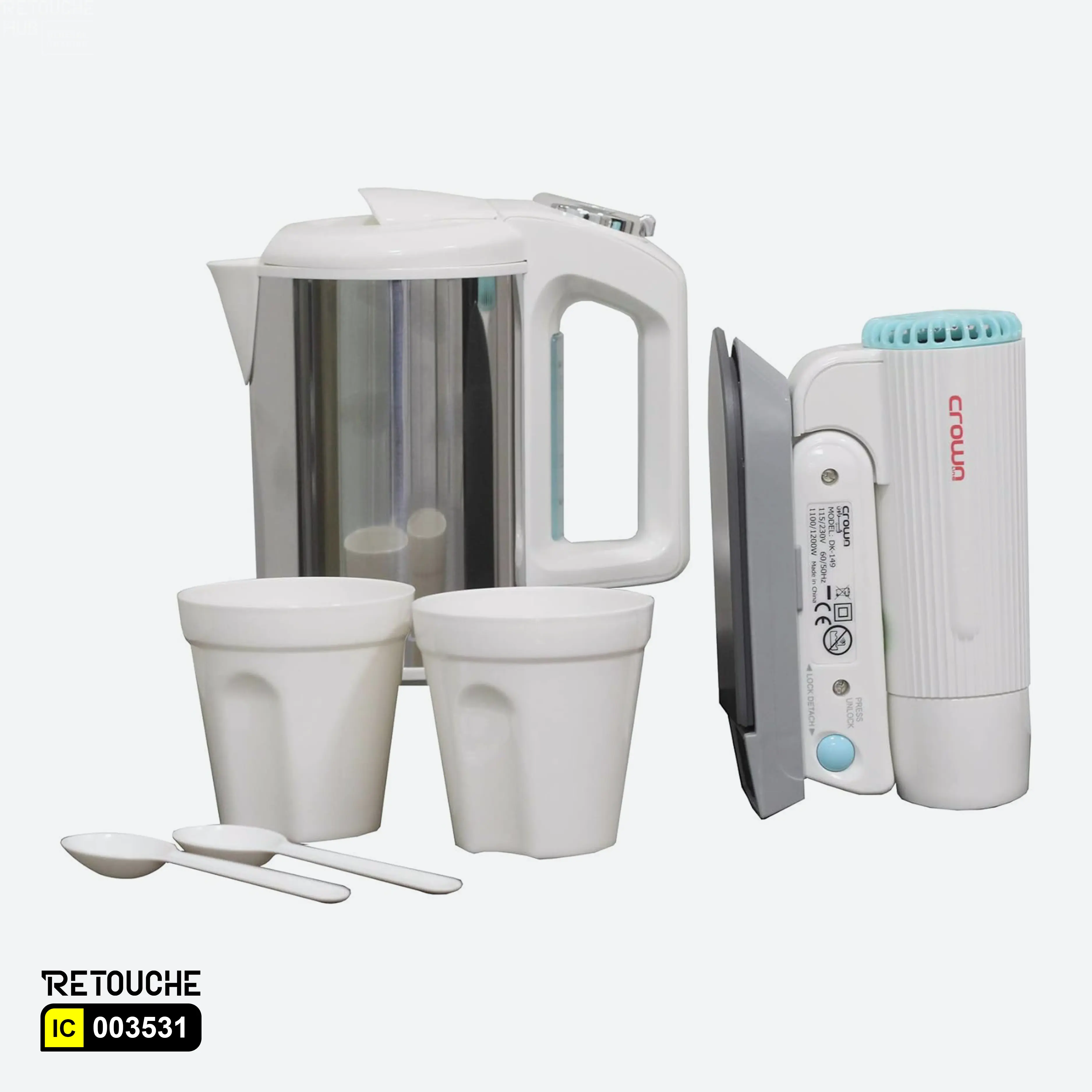 Travel essentials kit, Compact travel kettle, Portable hair dryer
Lightweight travel iron, All-in-one travel kit, Stainless steel kettle for travel, Foldable hair dryer for trips, Compact iron for travel use
Dual voltage travel appliances, Portable travel accessories