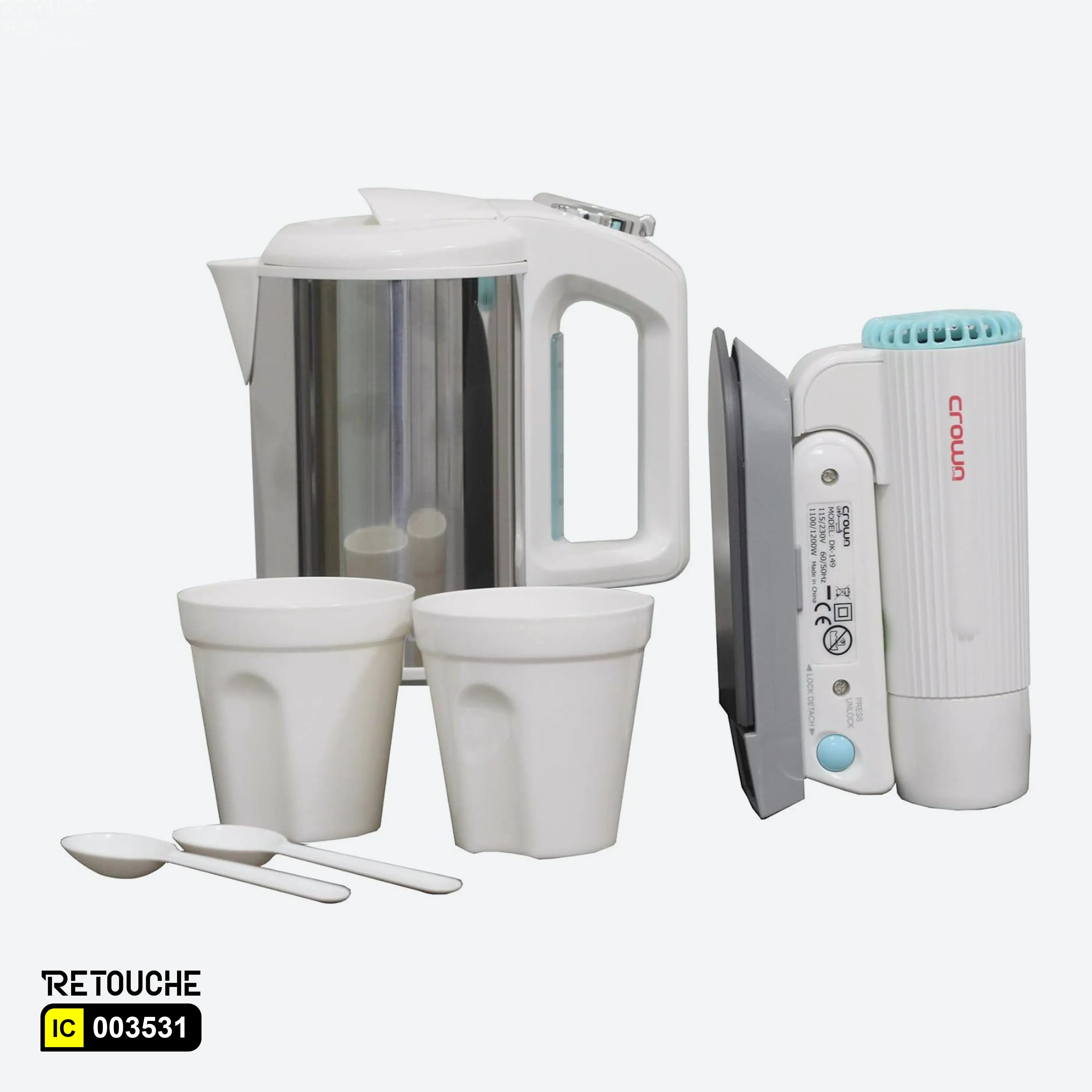 Travel essentials kit, Compact travel kettle, Portable hair dryer
Lightweight travel iron, All-in-one travel kit, Stainless steel kettle for travel, Foldable hair dryer for trips, Compact iron for travel use
Dual voltage travel appliances, Portable travel accessories