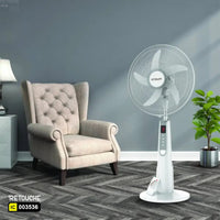 Rechargeable fan with USB charging, Portable 18-inch fan
Fan with LED light, Remote control fan for home
Long-lasting battery-powered fan, Multi-functional cooling fan, 9-speed adjustable fan, Camping fan with LED and USB port, Energy-efficient rechargeable fan, Lightweight portable fan