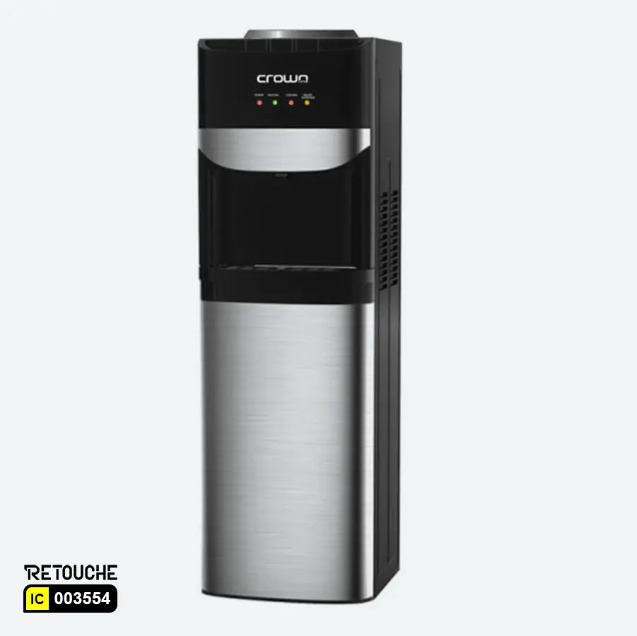 Top and bottom loading water dispenser, Hot and cold water dispenser
Child-safe water dispenser, Bottom loading water dispenser with LED light, Stainless steel water tanks, Spill-free water dispenser, Compact water dispenser for home and office, Push-button water dispenser
Efficient water heating and cooling system, Modern design water dispenser
