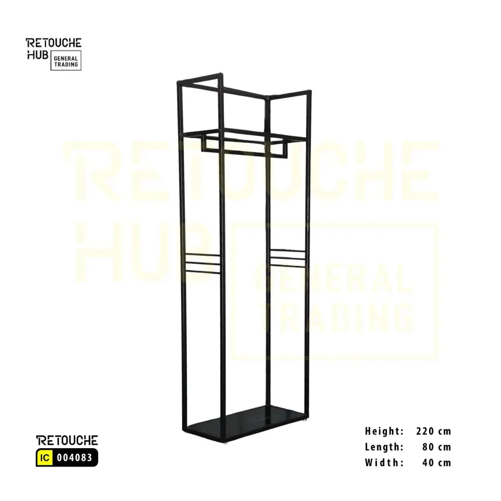 Display Hanging Stand with Top Shelves Retouche Hub General Trading L.L.C