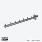 Display Hook for Oval Crossbar, with Pins, Metal Oval Tube & Accessories