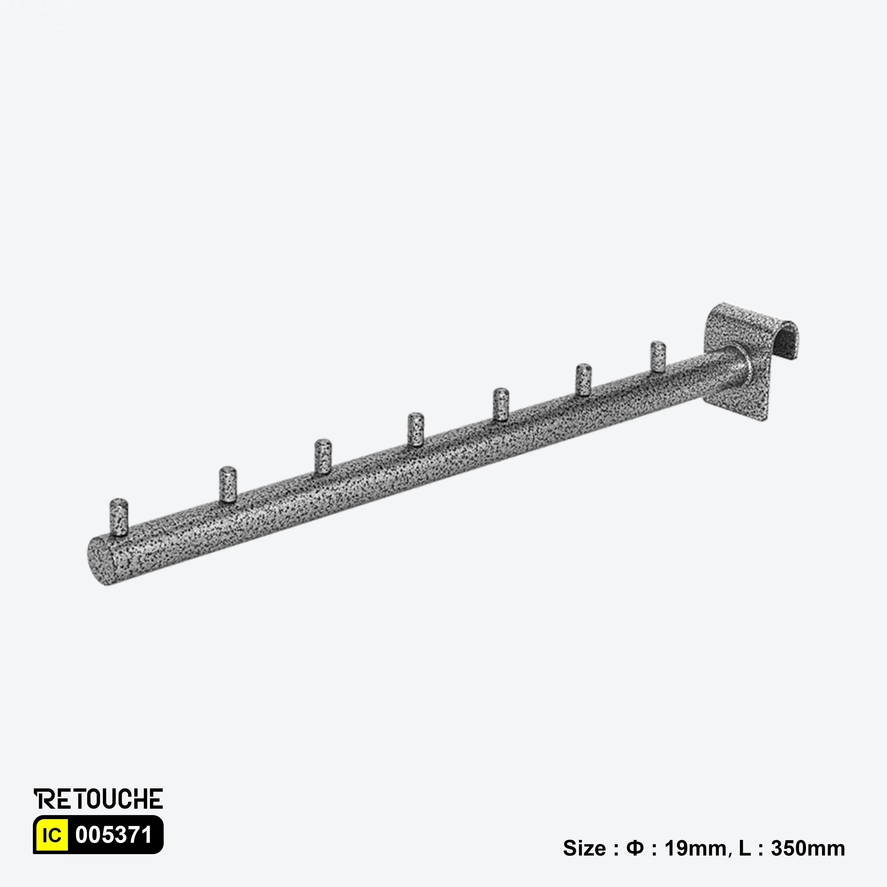 Display Hook for Oval Crossbar, with Pins, Metal Oval Tube & Accessories