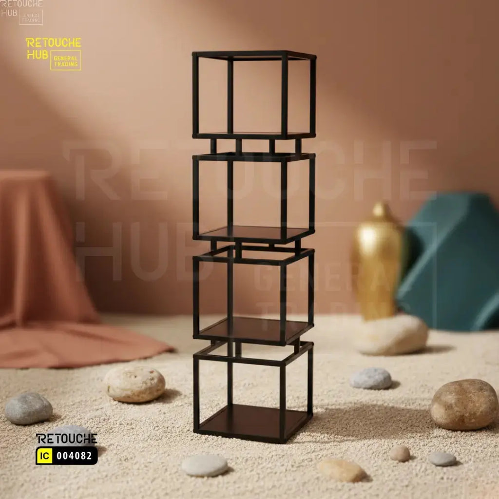 Display Shelving Stand | 4-Tier Retouche Hub General Trading L.L.C