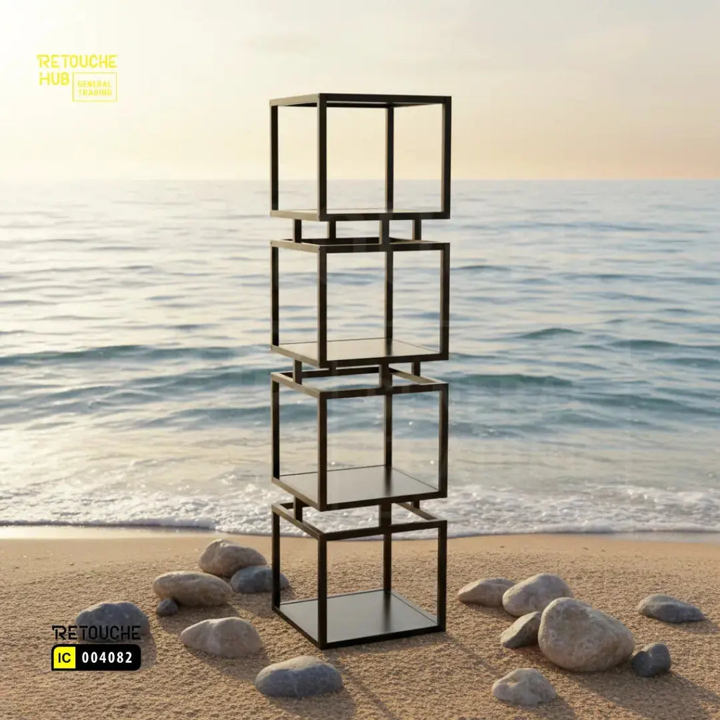 Display Shelving Stand | 4-Tier Retouche Hub General Trading L.L.C