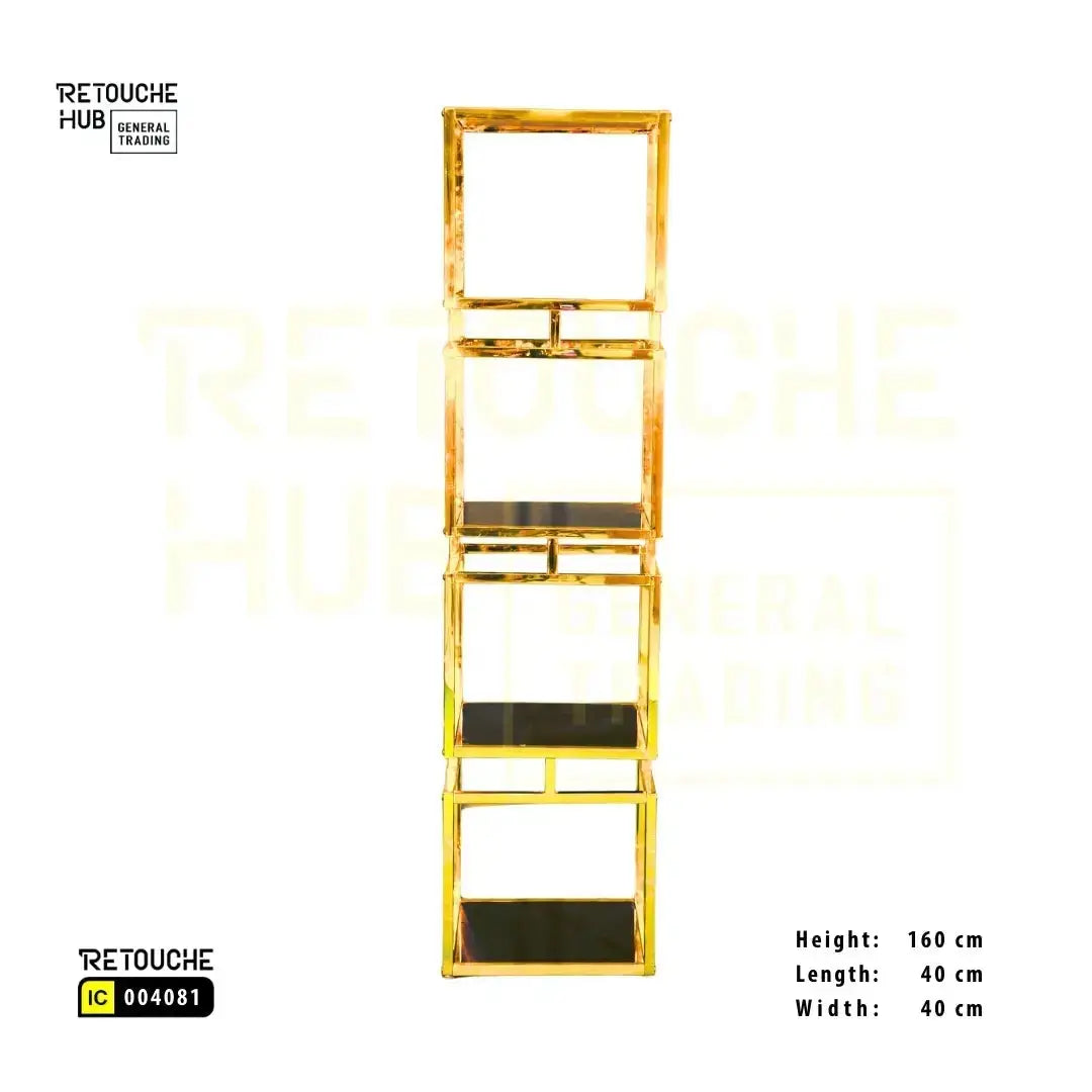 Display Shelving Stand | 4-Tier Retouche Hub General Trading L.L.C