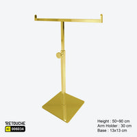 Display Stand, T-Shaped, Double Hook Holder, for Hand Bag & Necklace Displays & Showcases