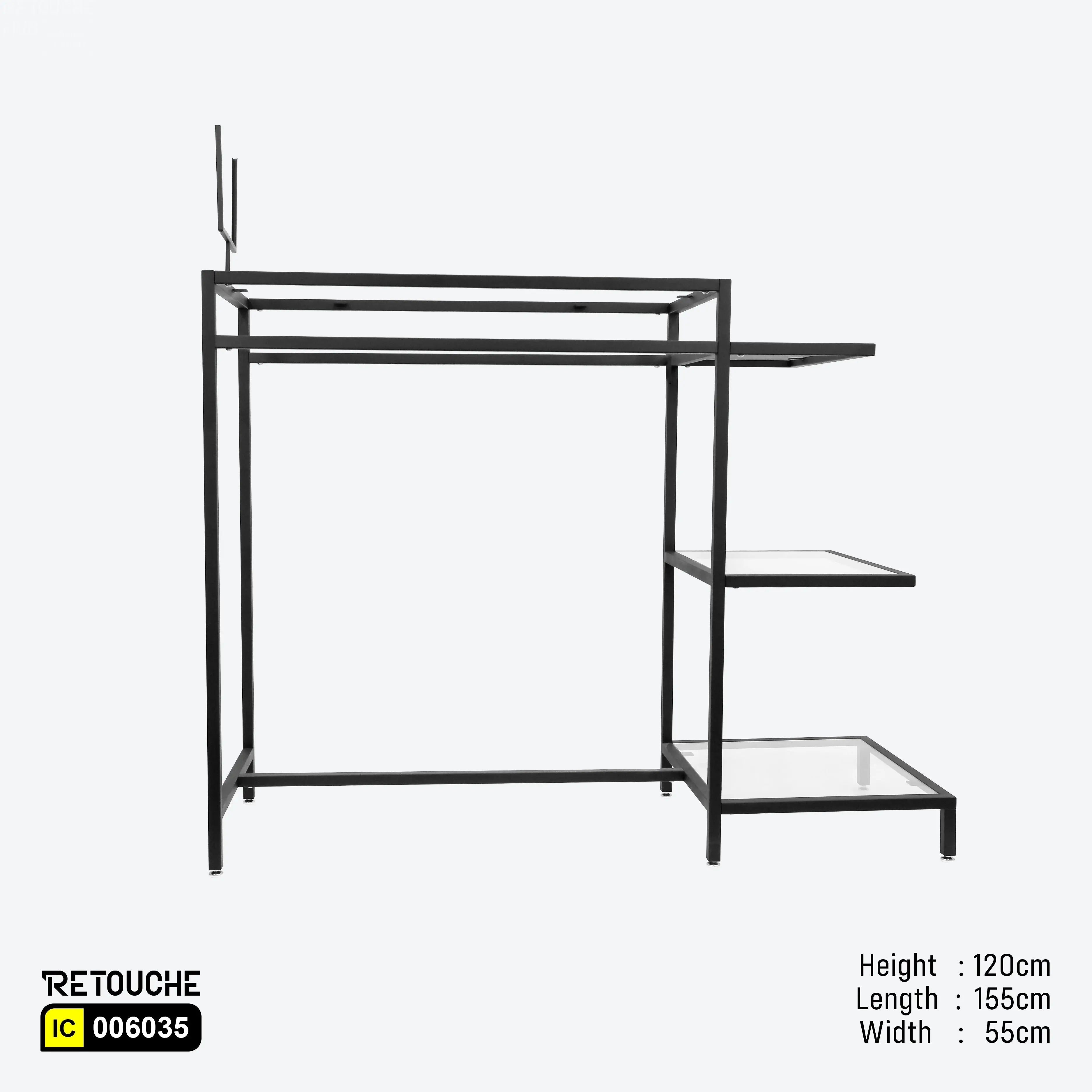 Display Table (Only Metal Parts), Emb Black Clothes Stands