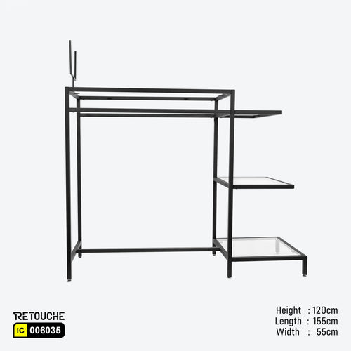 Display Table (Only Metal Parts), Emb Black Clothes Stands