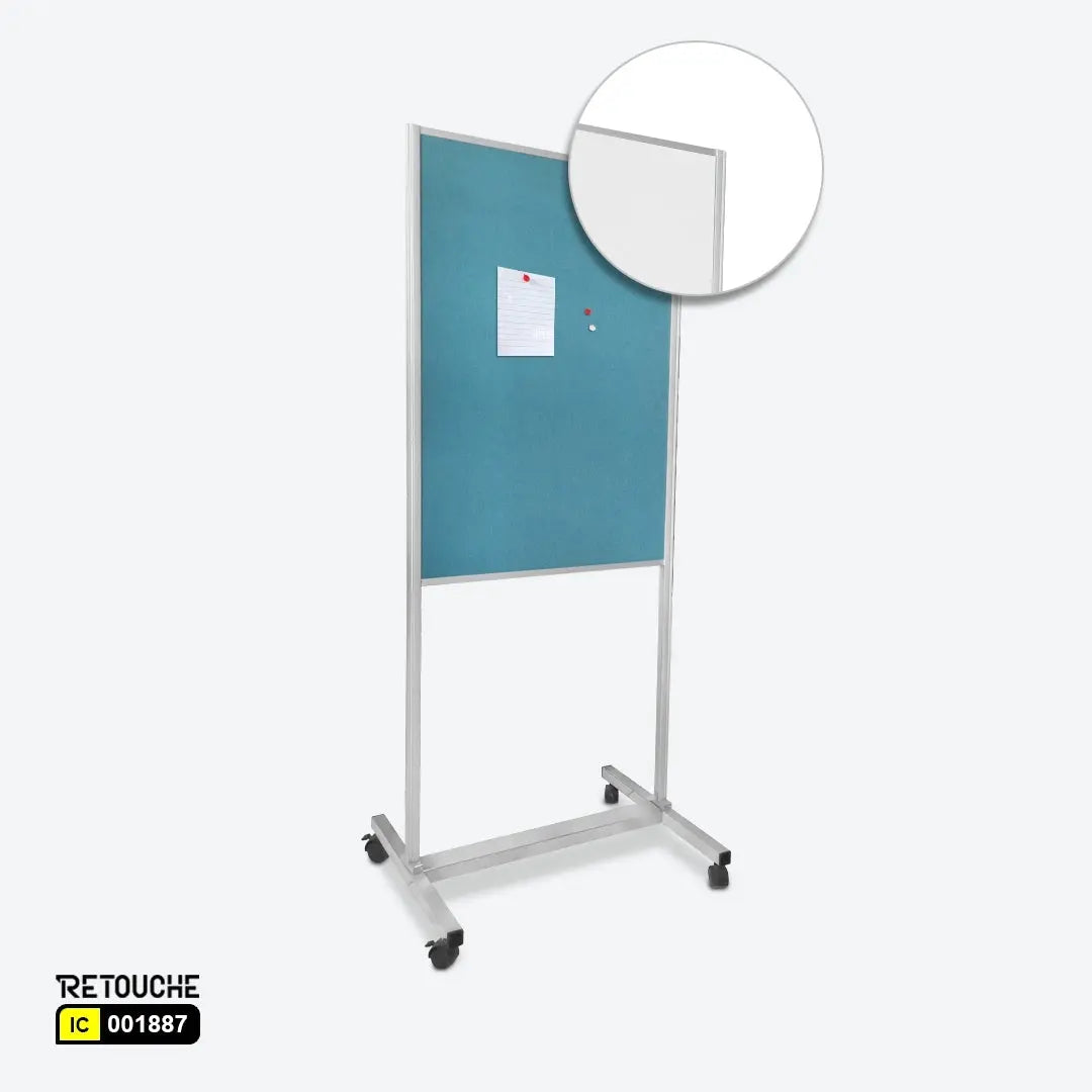 Double-Sided Mobile Board (Pinboard & Whiteboard) Clothes Hanging Stands