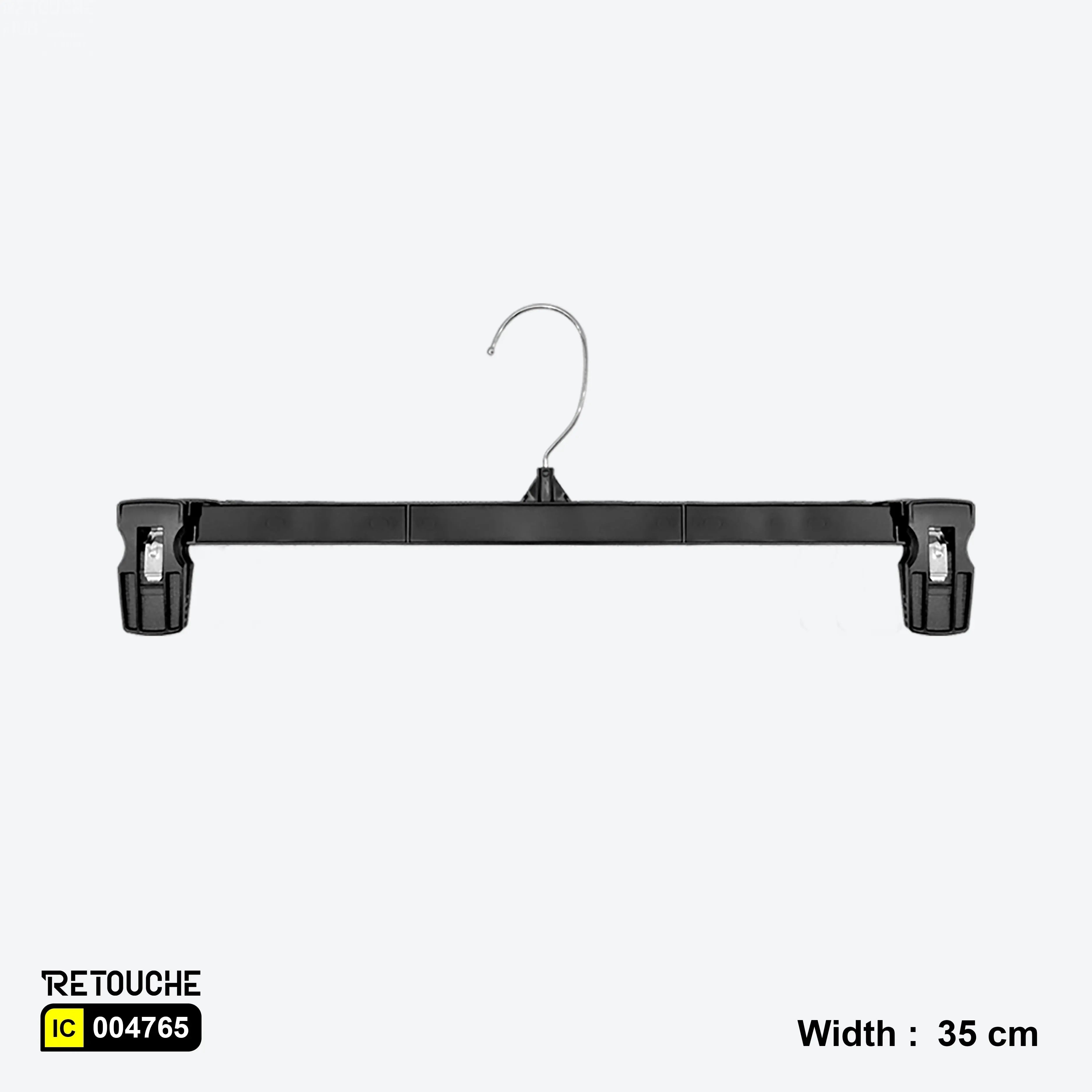 Durable Black Clothes Hangers with Clips – Maximize Space Clothes Hangers