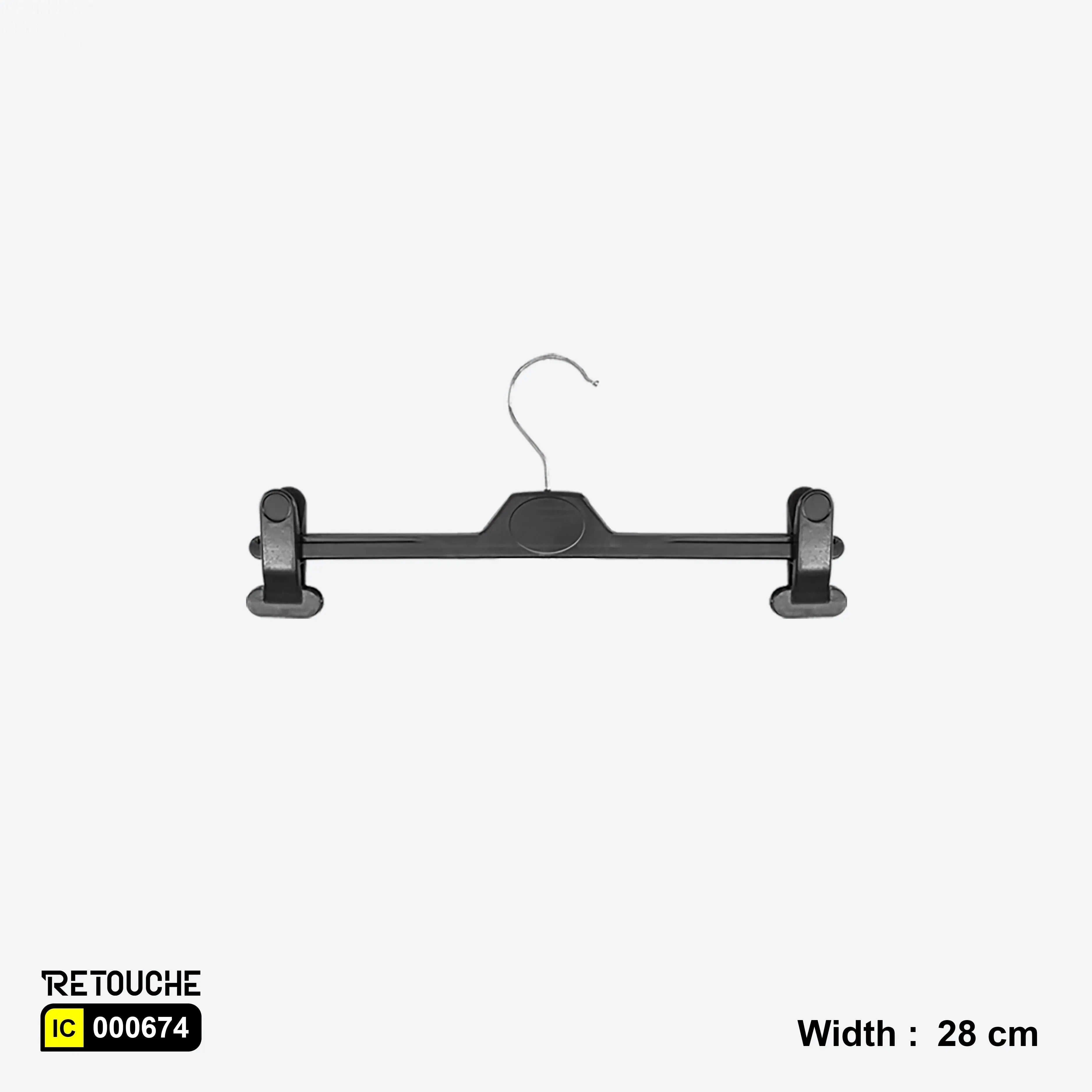 Black clothes hangers, Plastic hangers with clips, Durable closet organization, Clothes hanger with clips, Wardrobe organization solutions, Versatile hangers for clothing
Non-slip hangers, Affordable hangers for clothes
Hangers for delicate fabrics, Closet space-saving hangers