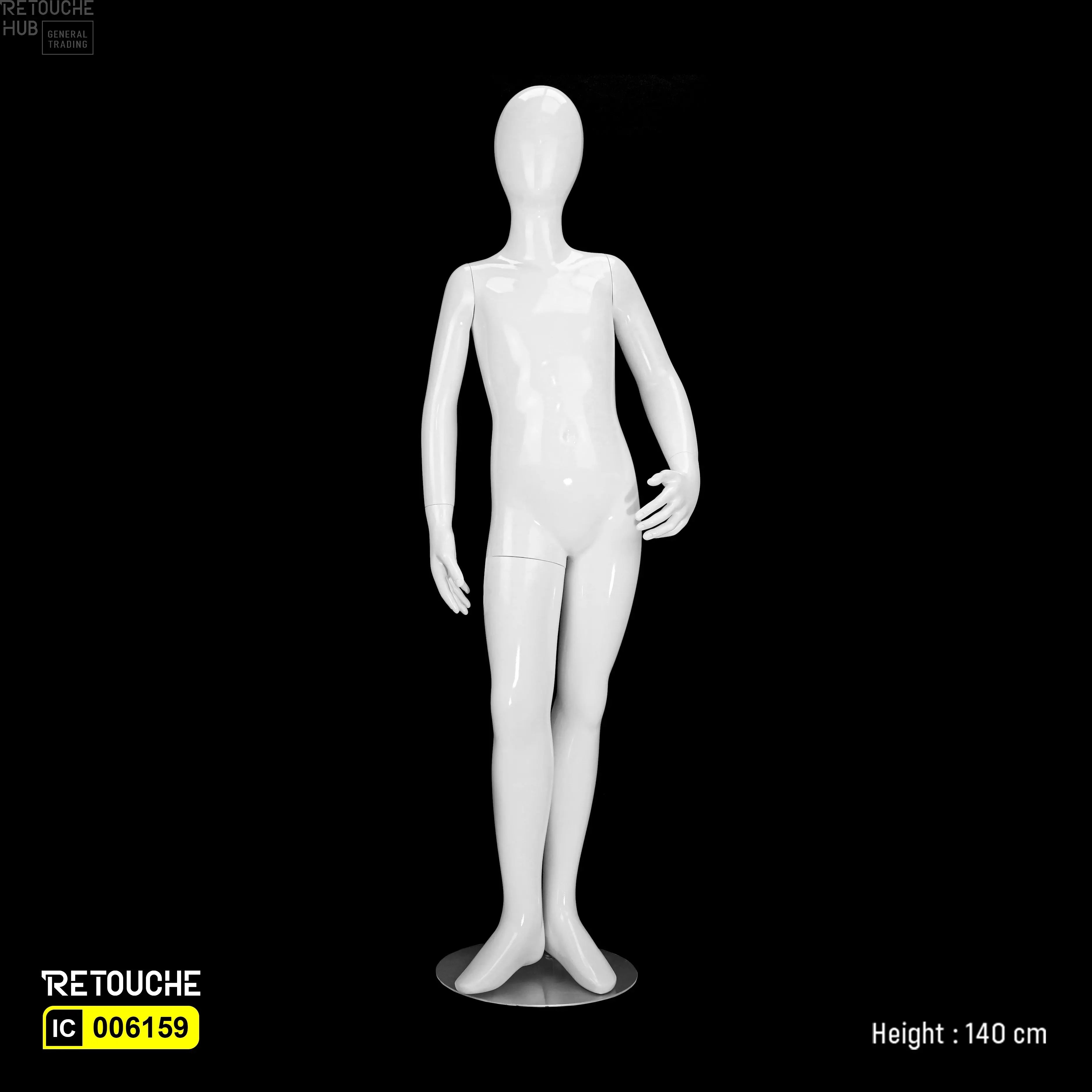 Children mannequin, Egg face mannequin, White glossy mannequin
Mannequin for 9–10 years old, Kids clothing display
Retail display mannequin, 138 cm tall mannequin, Lightweight children mannequin, Store-ready mannequin, Durable kids mannequin, Children mannequin, Egg face mannequin, White glossy mannequin, Mannequin for 9-10 years old, Kids fashion display, Durable child mannequin
Lightweight mannequin, Visual merchandising mannequin
Retail display mannequin, Mannequin 140 cm