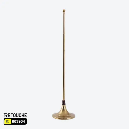 F17D-Telescopic Flag Pole-Polish Gold F17D Clothes Hanging Stands