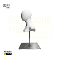 Female Head Display Mannequin with Stand Retouche Hub General Trading L.L.C